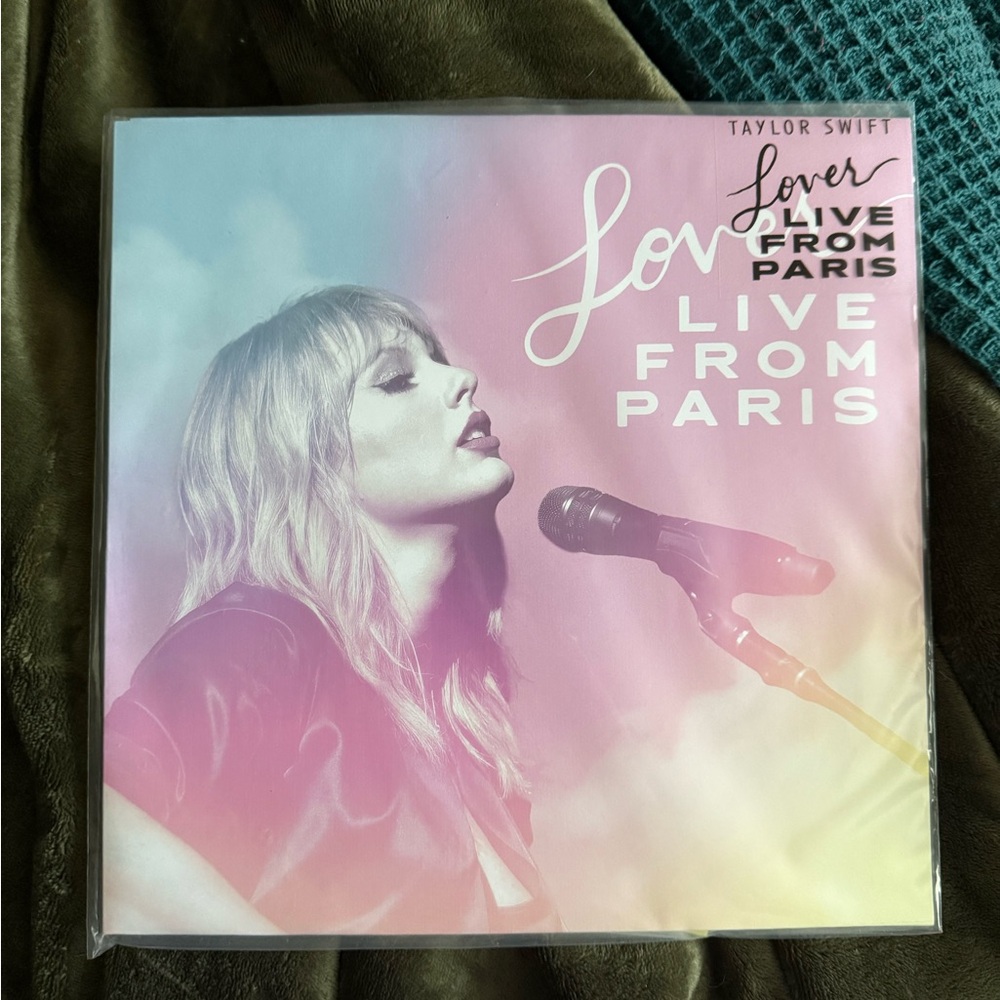 Taylor Swift Lover Live From Paris Vinyl - Pink and Blue